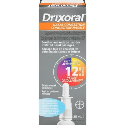 Drixoral Vaporisateur Congestion nasale 25 ml, 0,40 $/1ch