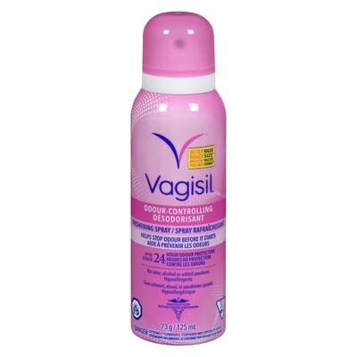 VagiSense Vaporisateur féminin désodorisant nettoyant sec 125 ml, 6,39 $/100ml