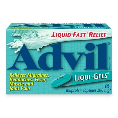 Advil Regular Strength Liquigels For Headaches, Migraines, And Pain Relief, 16 Count 16 ea, $0.59/1ea