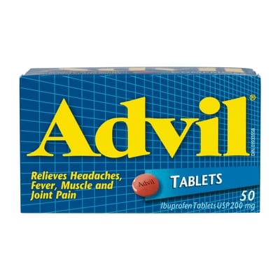 Advil Tablets 50 ea, $0.26/1ea
