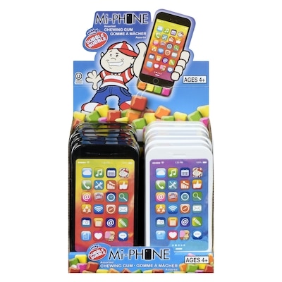 Dubble Bubble Gomme à mâcher Mi-Phone, cas 12x20.0 g, 8,75 $/100g
