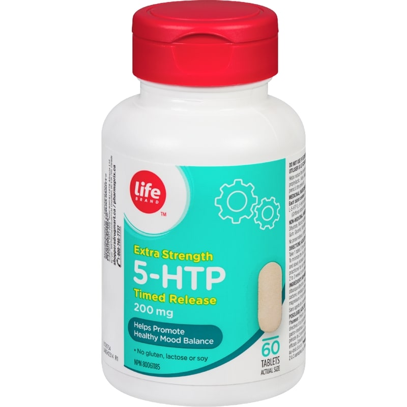 Extra Strength 5 Htp, 200Mg, 60 Timed Release Tablets