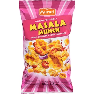 Surati Masala Munch Shells 80 g, $1.86/100g