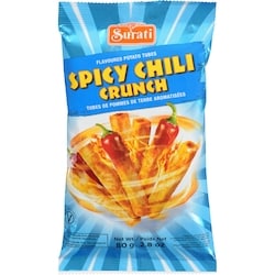 Surati Tubes De Pommes De Terre Surati, Spicy Chilli Crunch 80 g, 1,86 $/100g