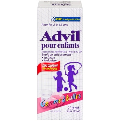 Advil Advil Susp Sc Enfants Gomme 230 ml, 7,82 $/100ml