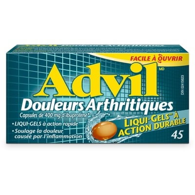 Advil Capsules De 400 Mg D'Ibuprofène 45 ea, 0,40 $/1ch