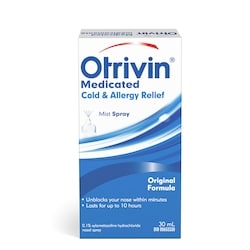 Otrivin Medicated Cold & Allergy Relief Spray 30 ml, $49.97/100ml