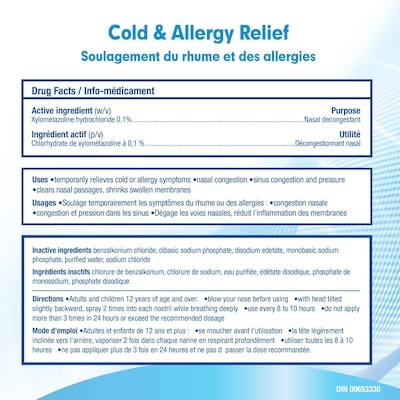 Medicated Cold & Allergy Relief (Spray)
