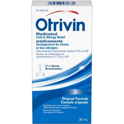 Otrivin OTRIVN VAP DECONGEST 0,1% 30 ml, 48,30 $/100ml