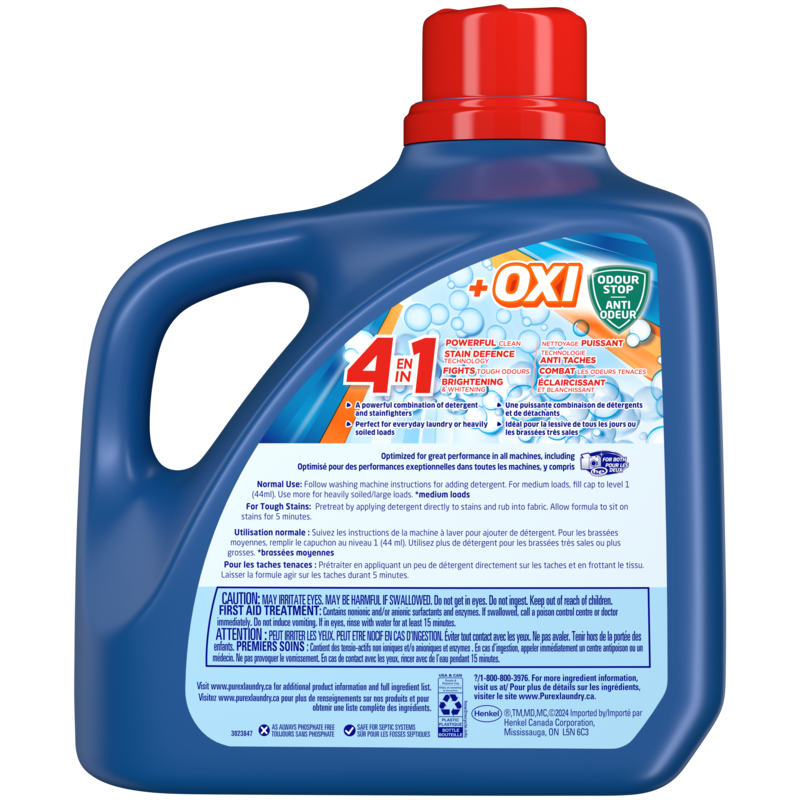 Oxi 4 in 1 Concentrated Liquid Laundry Detergent, 136 loads