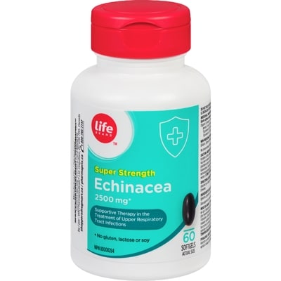 Life Brand Super Strength Echinacea 2500 mg 60 Softgels 60 ea, $0.16/1ea