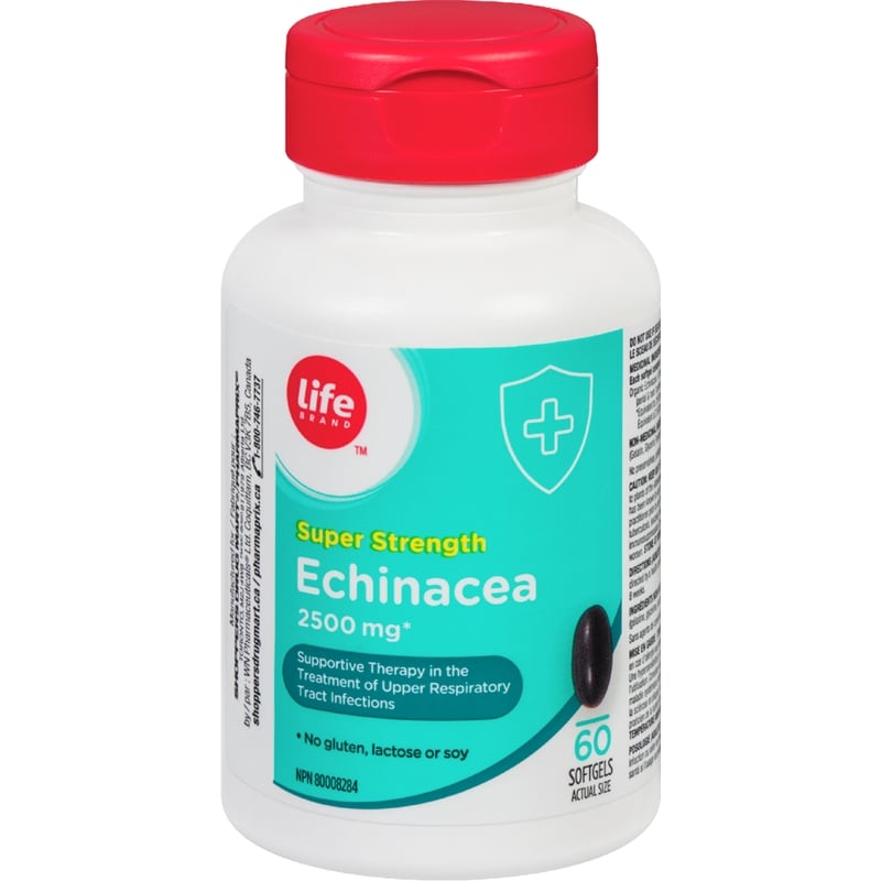 Super Strength Echinacea 2500 mg 60 Softgels