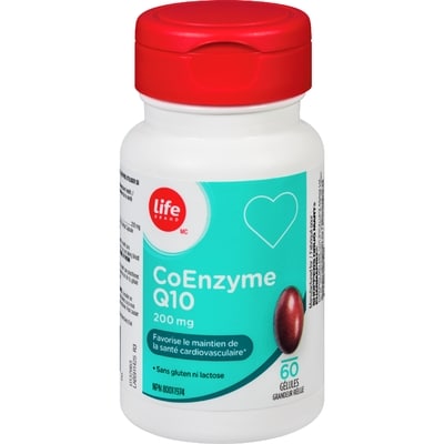 Life Coenzyme Q10, 200 mg, 60 gélules 60 ea, 0,34 $/1ch