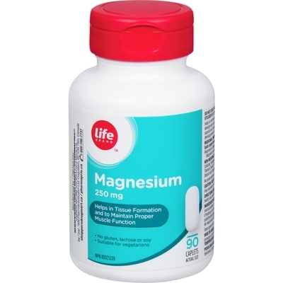 Life Brand Magnesium 90 ea, $0.14/1ea
