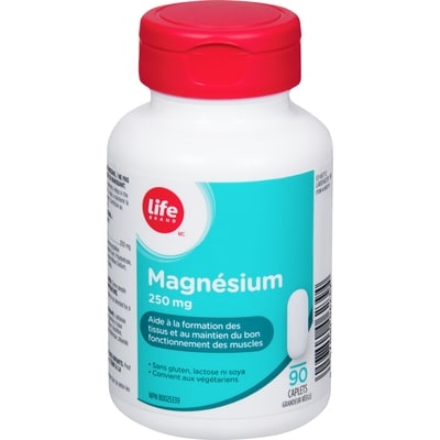Life LB MAGNESIUM 250 MG 90 ea, 0,14 $/1ch