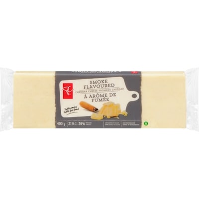 President's Choice Smoke Flavoured Cheddar Cheese 400 g, $1.70/100g
