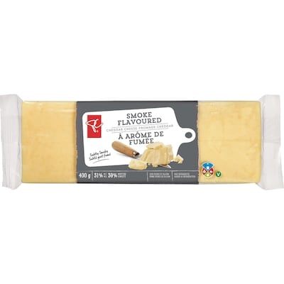 le Choix du Président Fromage cheddar à arôme de fumée 400 g, 1,62 $/100g