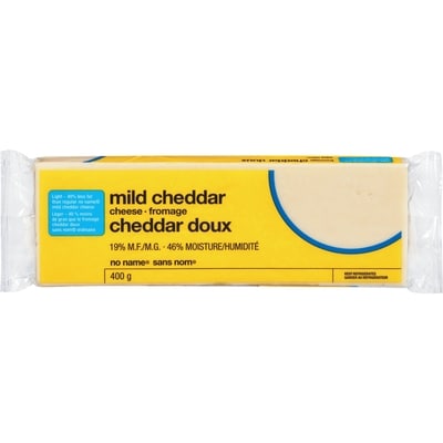 Sans Nom Cheddar doux blanc leger 400 g, 1,37 $/100g