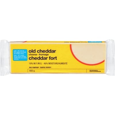 Sans Nom Cheddar fort blanc leger 400 g, 1,37 $/100g