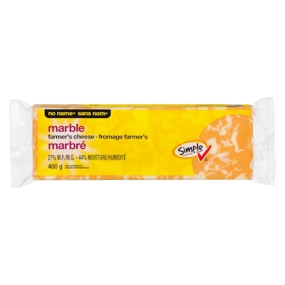 No Name Farmer's Marble Cheese 400 g, $1.62/100g