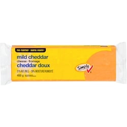 No Name Mild Cheddar Cheese 400 g, $1.50/100g