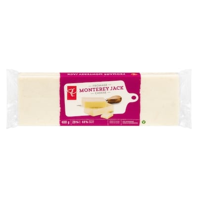 President's Choice Monterey Jack Cheese 400 g, $1.70/100g