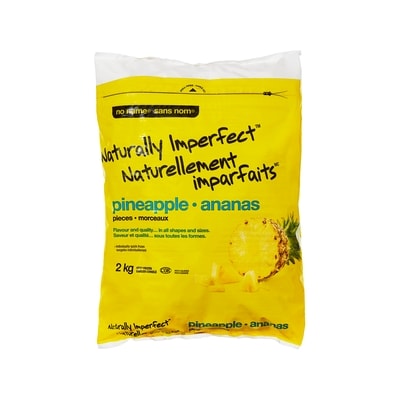 No Name Naturally Imperfect Frozen Pineapple Pieces 2 kg, $0.60/100g