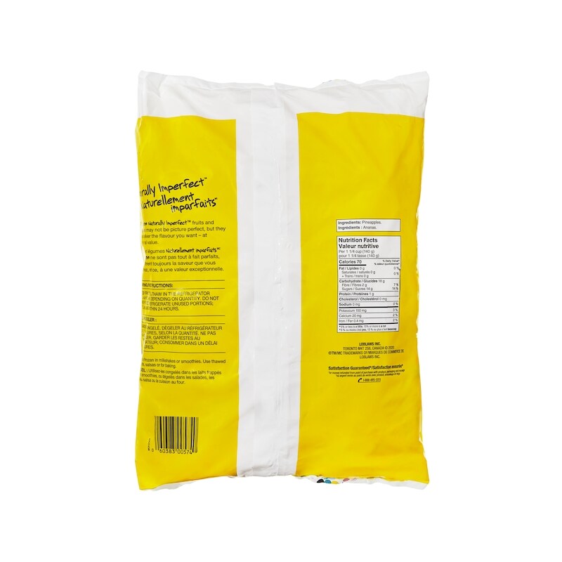 Naturally Imperfect Frozen Pineapple Pieces