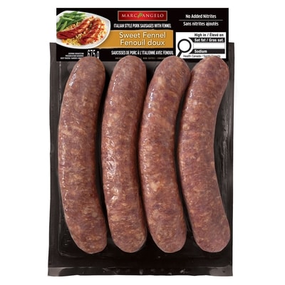 Marc Angelo Saucisses géantes (fenouil doux) 675 g, 1,41 $/100g