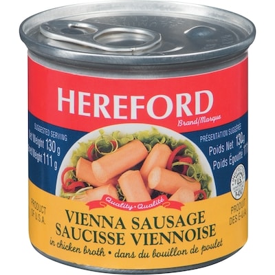 Hereford Saucisse viennoise 130 g, 1,38 $/100g