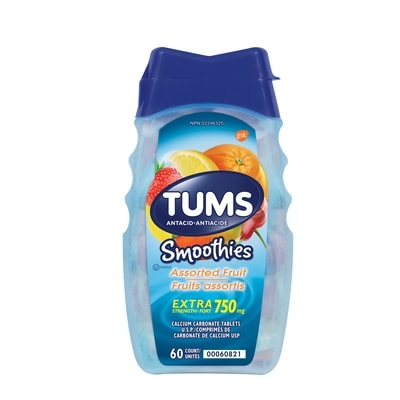 Tums TUMS ES FRUITS ASSORTIS 60 ea, 0,09 $/1ch