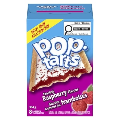 Kellogg’s Poptarts Klgs Pop Tarts Framboise Glace 384 g, 1,04 $/100g