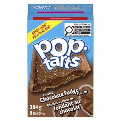 Kelloggs Poptarts Pop Tarts Frosted Chocolate Fudge Flavour 384 g, $1.04/100g