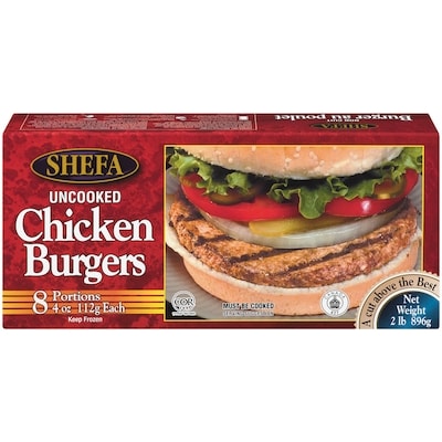 Shefa Kosher Burgers Chicken 896 g, $1.90/100g
