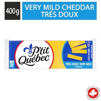 P'tit Québec Mild Coloured Cheddar Cheese 400 g, $1.75/100g
