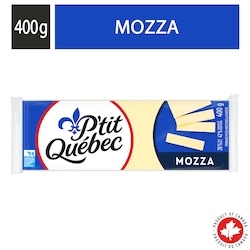 P'tit Québec Fromage mozzarella 400 g, 1,75 $/100g