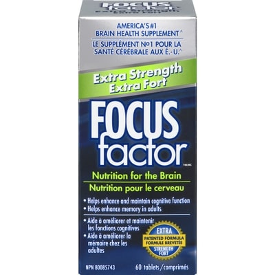 Focus Factor Extra Strength Nutrition For The Brain 60 ea, $0.55/1ea