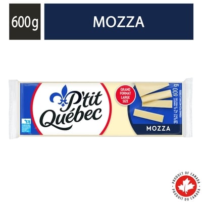 P'tit Québec Mozza Cheese 600 g, $1.92/100g