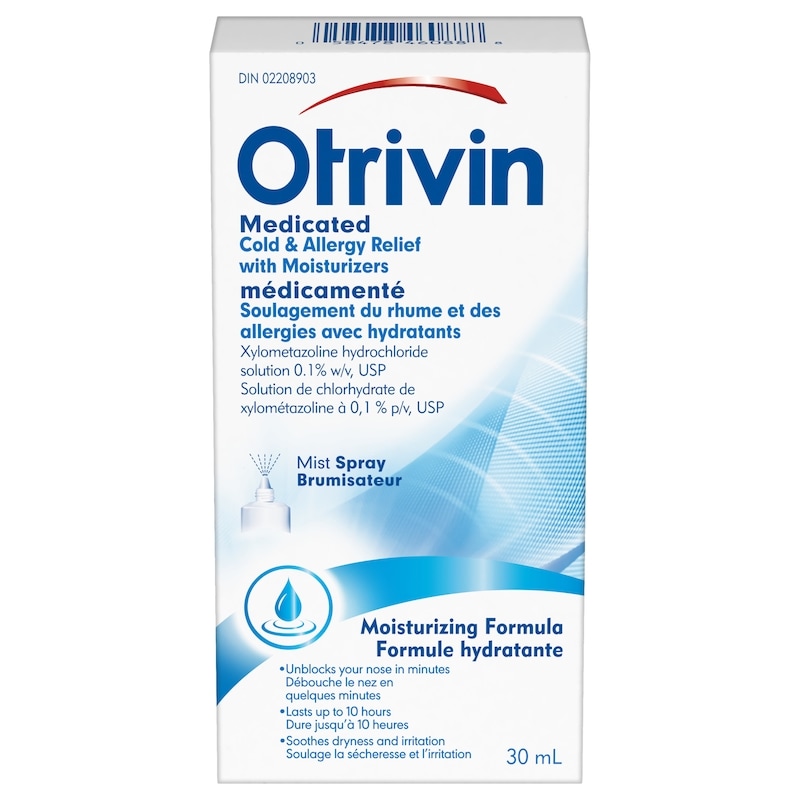 Medicated Cold & Allergy Relief With Moisturizers Spray