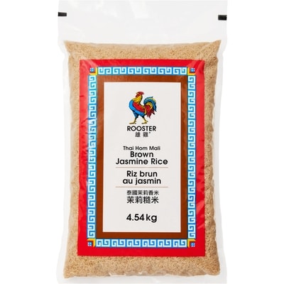 Rooster Thai Hom Mali Brown Jasmine Rice 4.54 kg, $0.31/100g