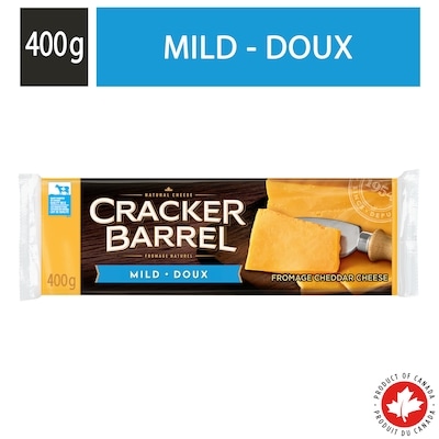 Cracker Barrel Cheddar Coloured Mild Cheese 400 g, $2.12/100g