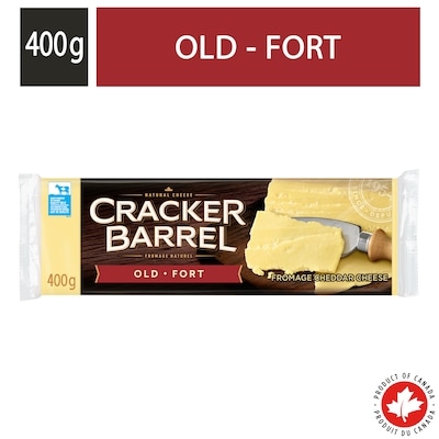 Cracker Barrel Cheddar White Old Cheese 400 g, $1.62/100g
