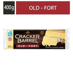 Cracker Barrel Old White Cheddar Cheese 400 g, $2.25/100g