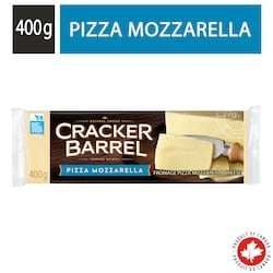 Cracker Barrel Pizza Mozzarella Cheese 400 g, $1.49/100g