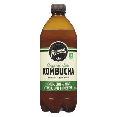Remedy Kombucha Lemon Lime & Mint   700 ml, $0.86/100ml