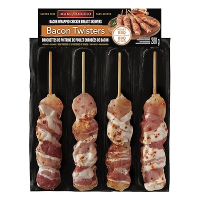 Marcangelo Twister Chicken Breast Kabobs wrapped in Bacon N Honey BBQ 280 g, $3.93/100g