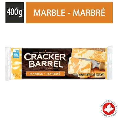 Cracker Barrel Fromage marbré. 400 g, 2,12 $/100g