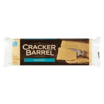 Cracker Barrel Bar Havarti 400 g, $2.07/100g