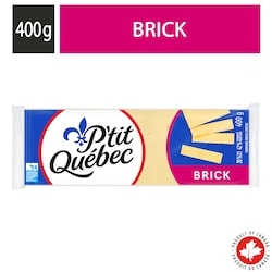 P'tit Québec Fromage Brick 400 g, 1,50 $/100g