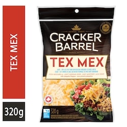 Cracker Barrel Fromage râpé tex mex léger 320 g, 2,81 $/100g